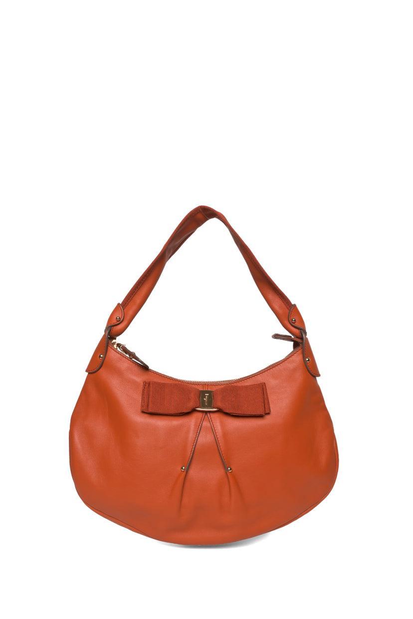 Salvatore Ferragamo Vara Bow Shoulder Bag - Luxury Used Designer