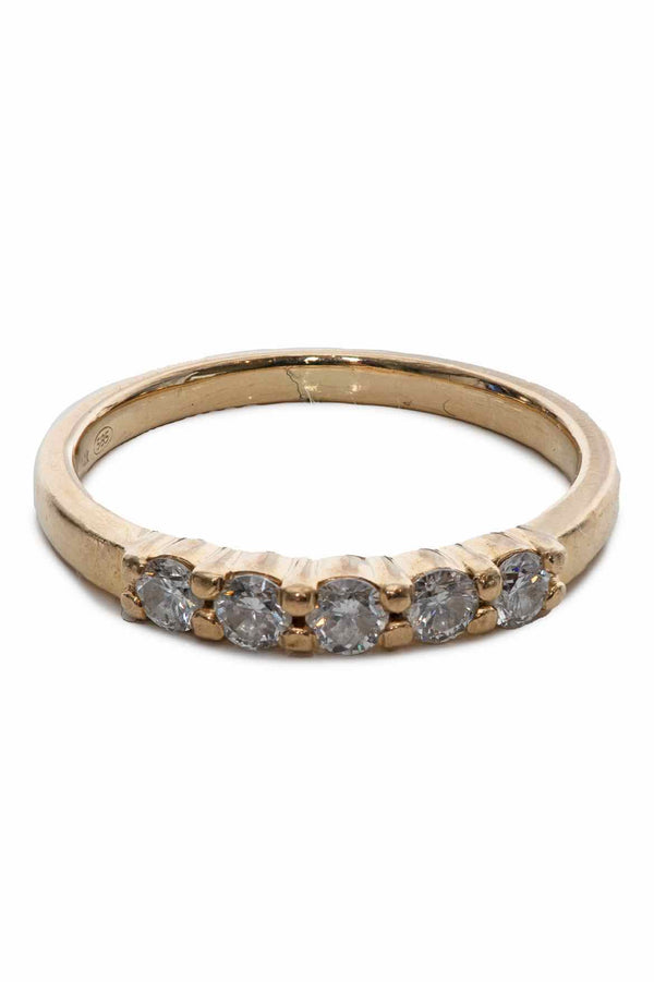 Ann Louise Size 4.5 14KT Diamond Ring