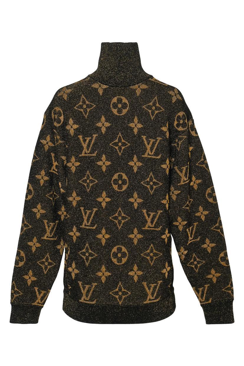 Louis Vuitton Size M Lurex Monogram Pullover Sweater - Luxury Used