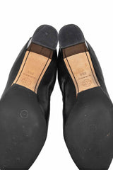 Chanel Size 39.5 Camellia Stretch Leather Pumps