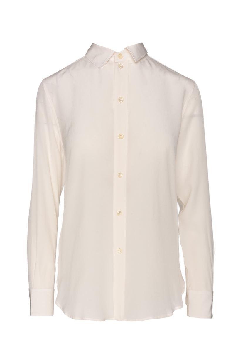 Saint Laurent Size 38 2018 Silk Sheer Blouse Luxury Used