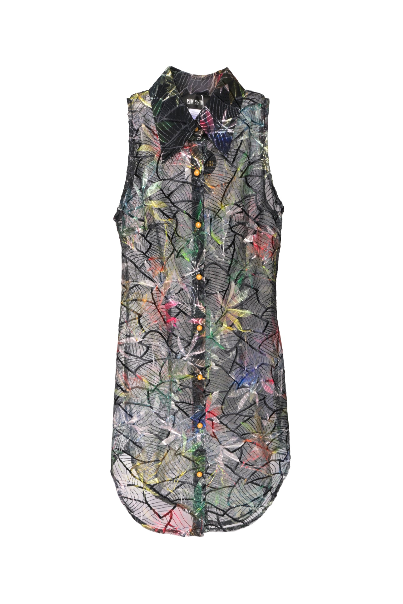 Kim Shui Size XS Pattern Sheer Dress