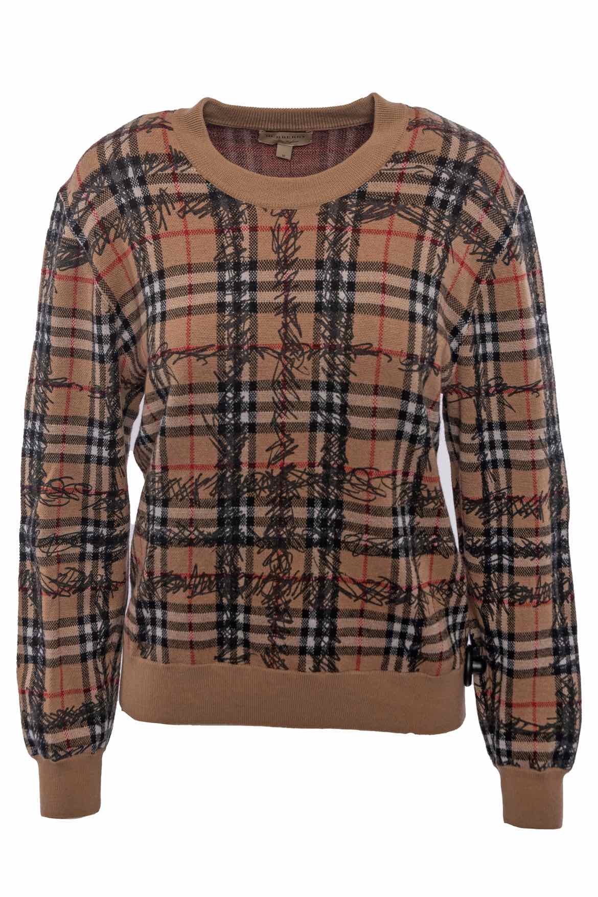 Burberry scribble store sweater