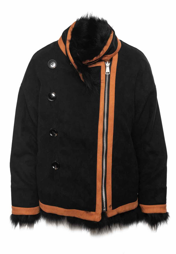Furry Furs Size M Reversible Jacket