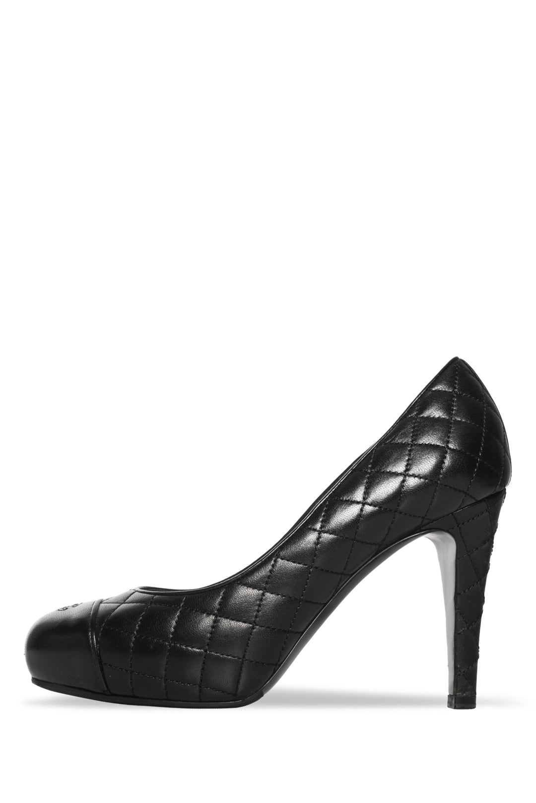 Chanel Size 36 Quilted CC Cap Toe Pumps