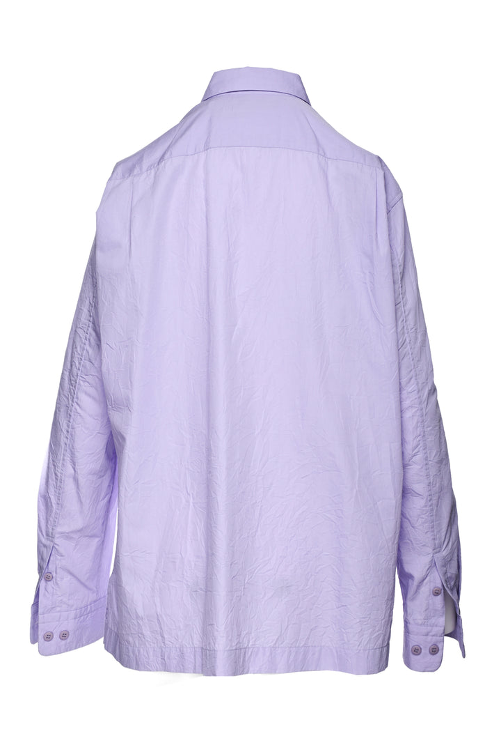 Issey Miyake Size 4 Men's Crinkle Shirt Long Sleeve