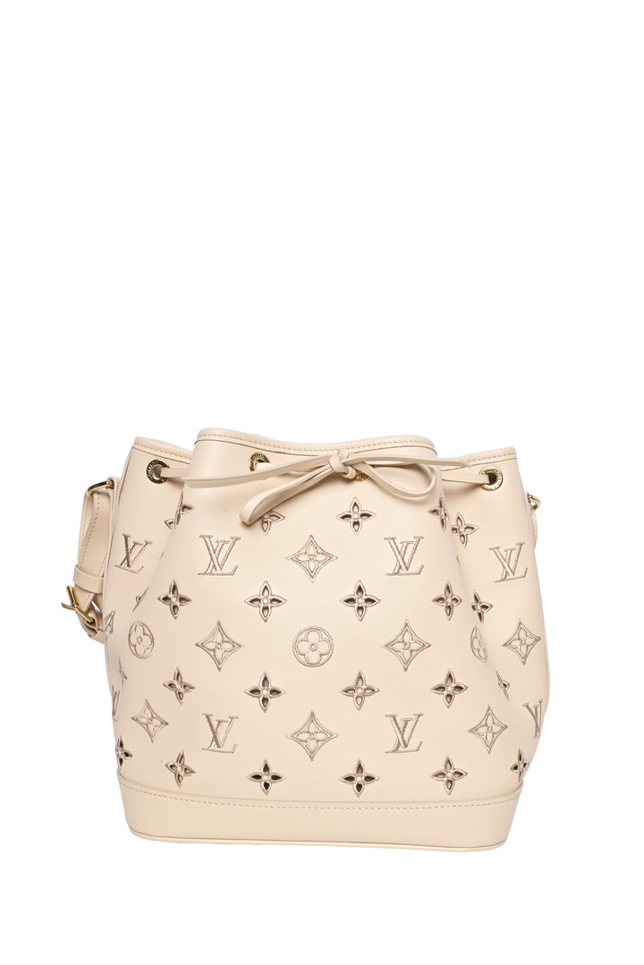 Louis Vuitton Monogram Broderie Anglaise Petit Noe Bucket Bag