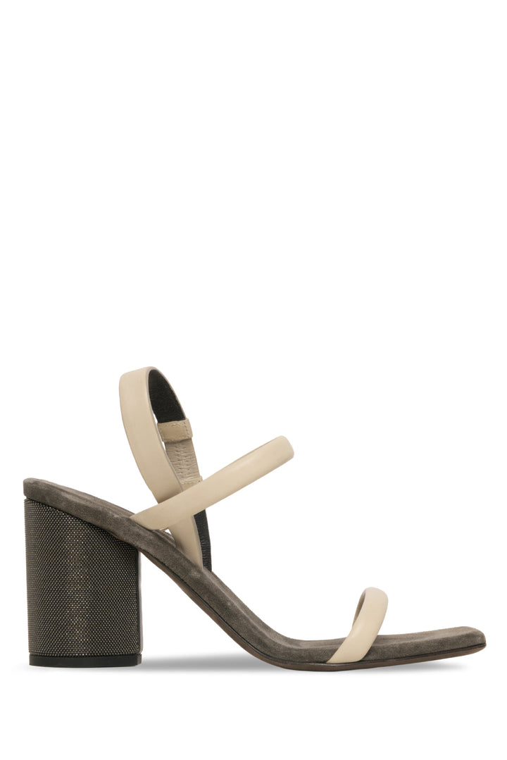 Brunello Cucinelli Size 40 Monili Block Heel Sandals