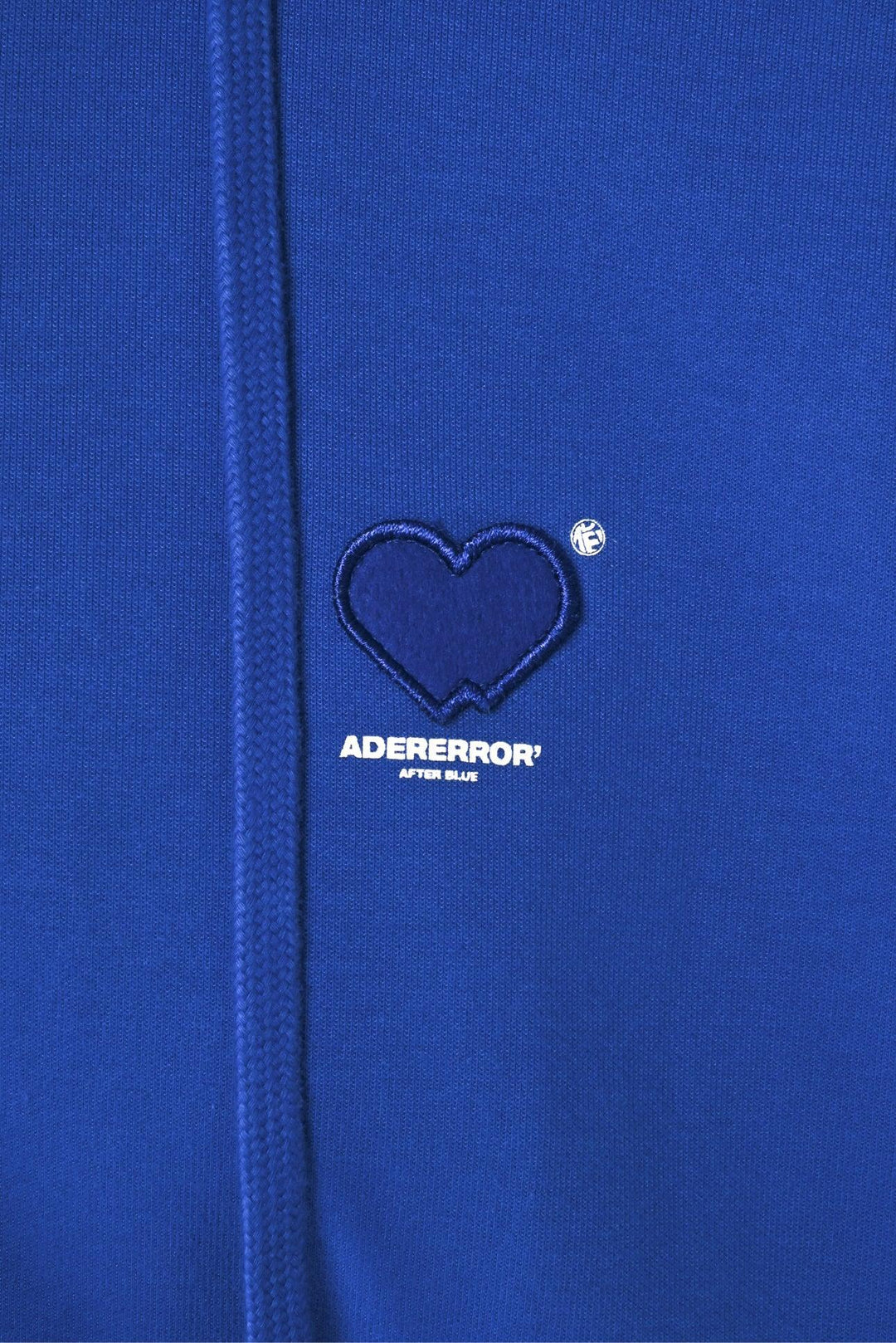 Ader Error Size 1 Twin Heart Zip-Up Hoodie