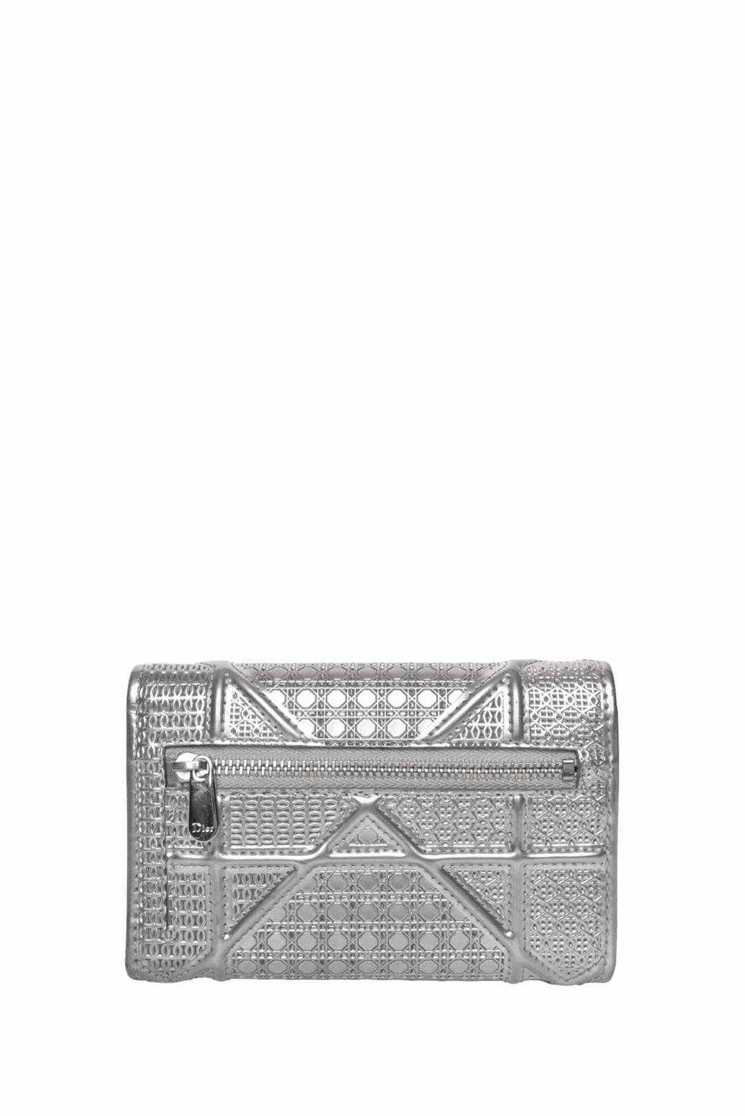 Dior 2016 Diorama Metallic Trifold Wallet