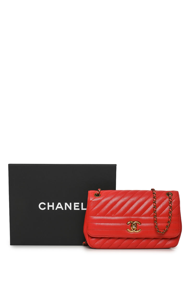 Chanel 2016-2017 Diagonal Quilted Flap