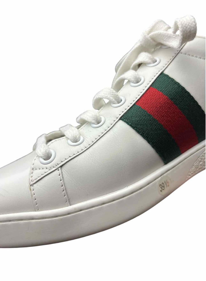 Gucci Size 39.5 Ace Leather Sneaker