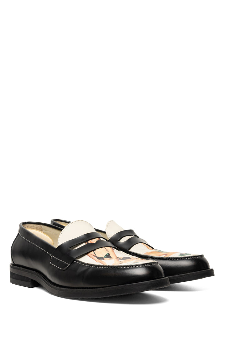 Duke + Dexter Size 11 Men's Wilde Pin Up II Penny Loafer