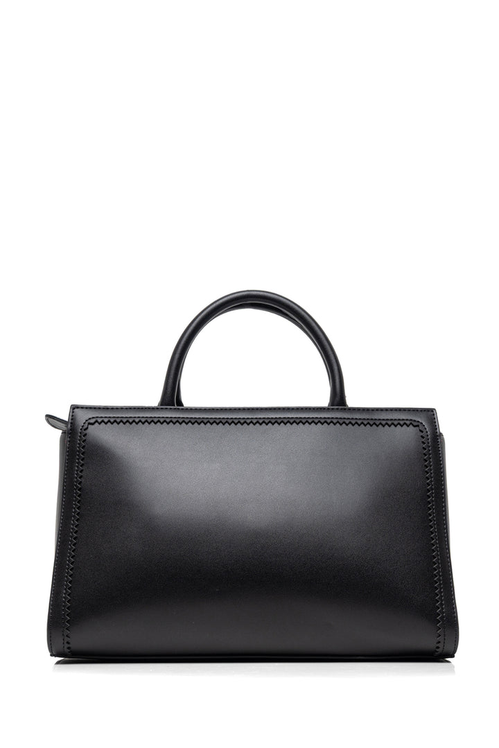 Love Moschino Leather Top Handle Heart Tote