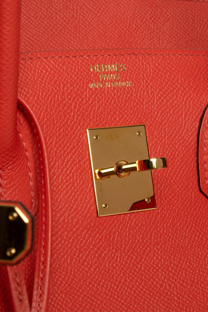 Hermes 2017 Coral Epsom Birkin 35