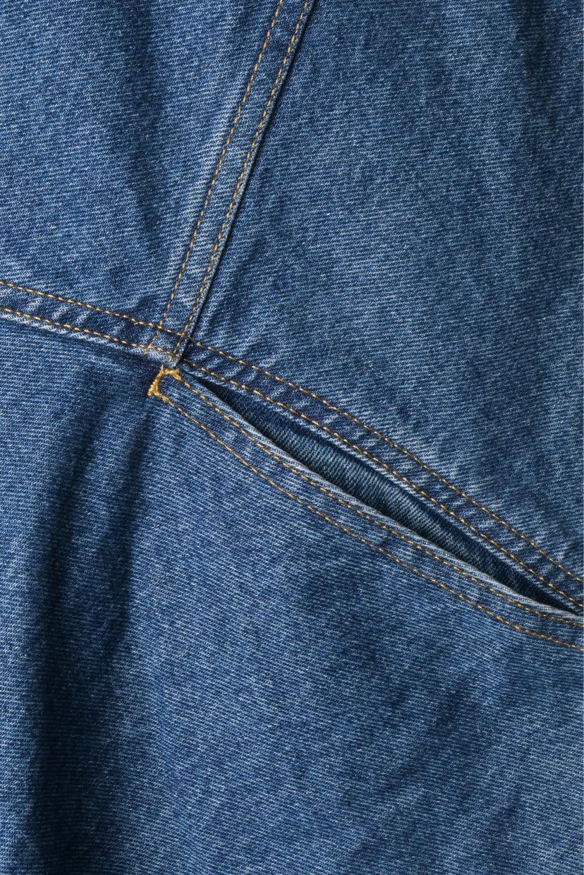 Balenciaga Size 40 Asymmetrical Hem Denim Dress