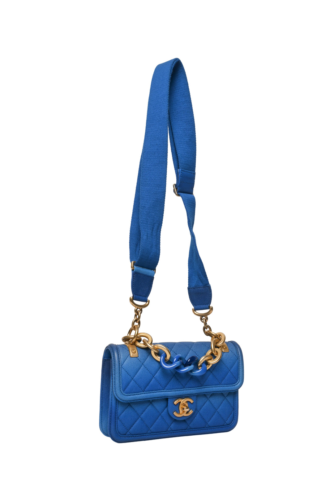 Chanel 2019 Caviar Quilted Small Sunset on The Sea Flap Bag