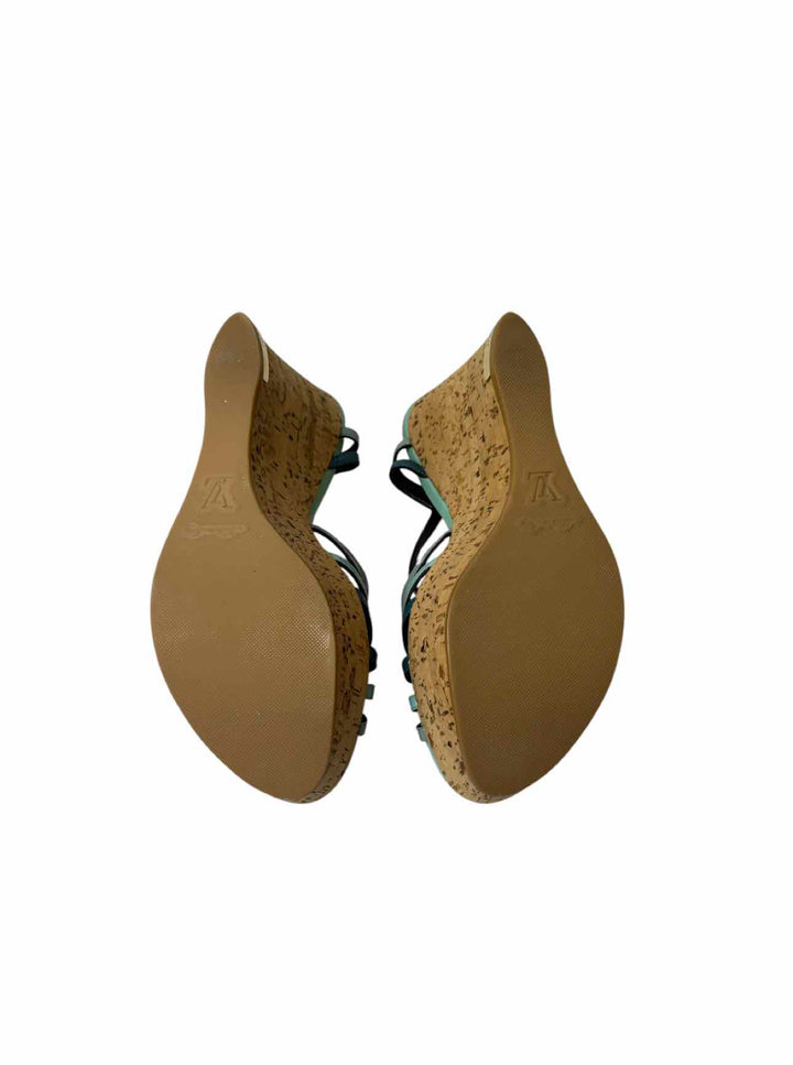 Louis Vuitton Size 36.5 Summertime Cork Wedge Sandals