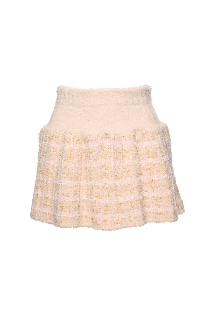 Love Shack Fancy Size XS Saxson Crop Tweed Cardigan & Bibi Skirt Set