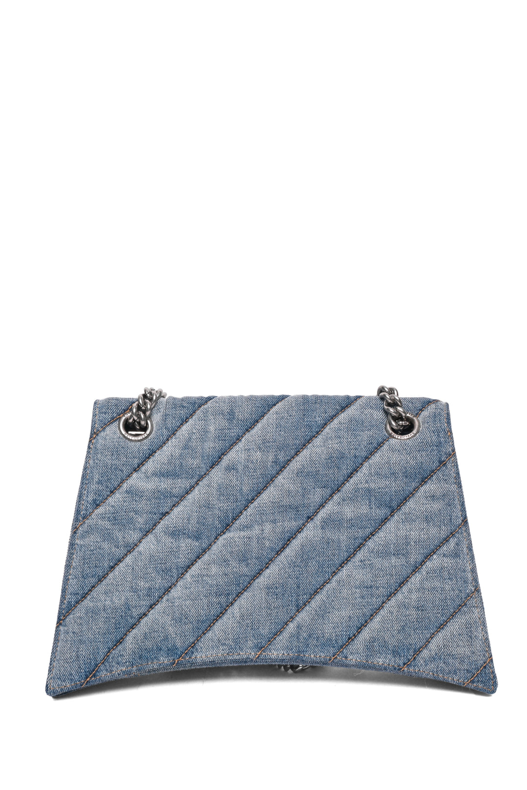 Balenciaga Crush Medium Denim Shoulder Bag