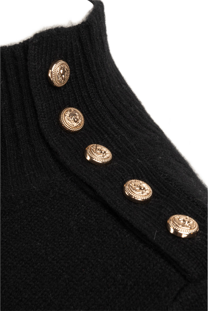 maje Size 2 Mockneck Striped Cashmere Sweater