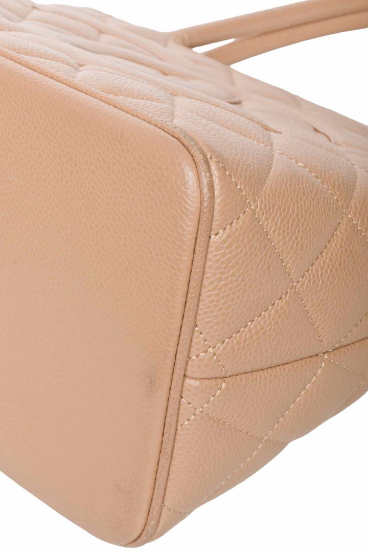 Chanel 2002-2003 Caviar Medallion Tote