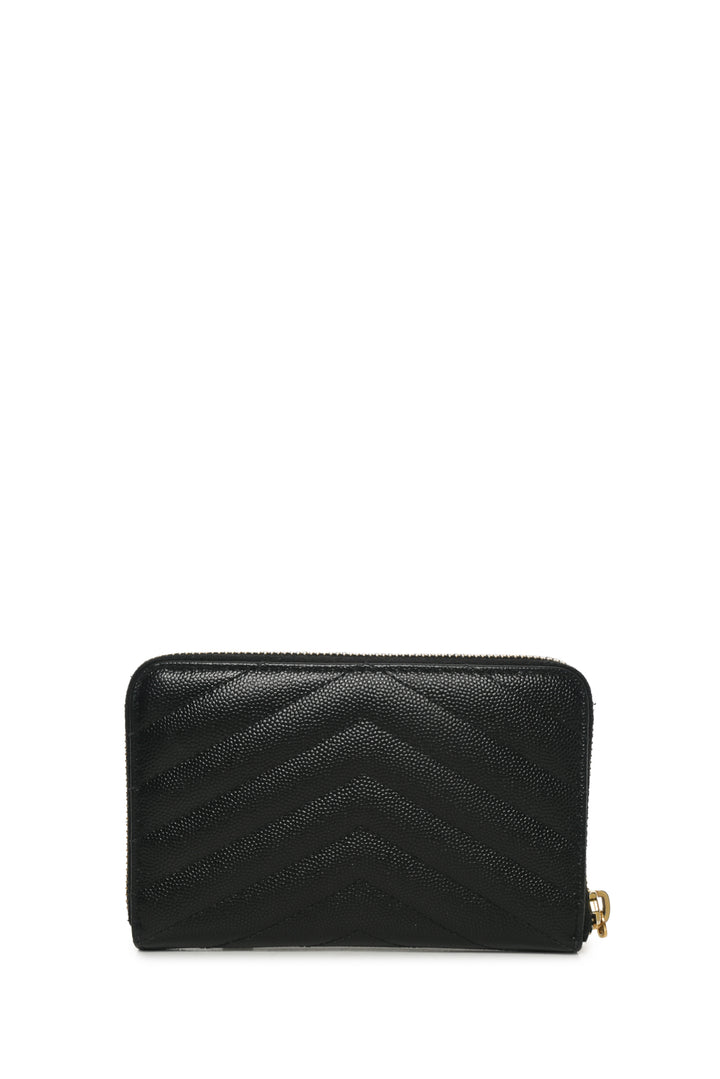 Saint Laurent Cassandre Matelasse Zip Wallet