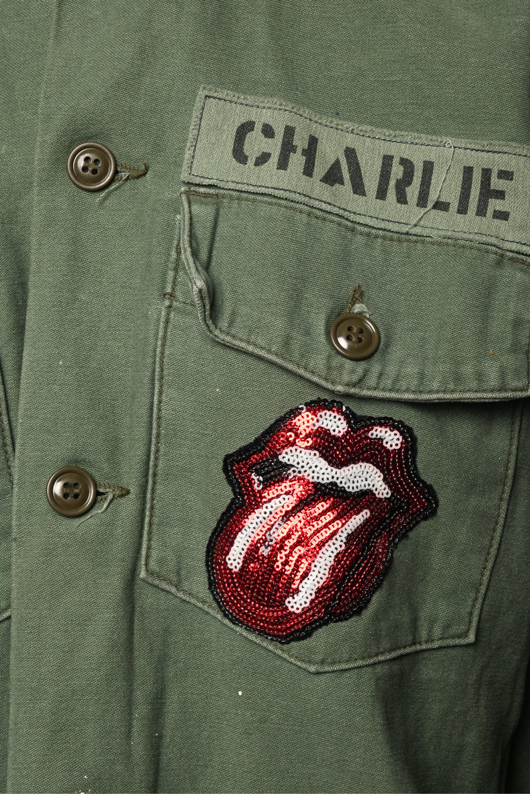 Made Worn Size M Rolling Stones Military Jacket