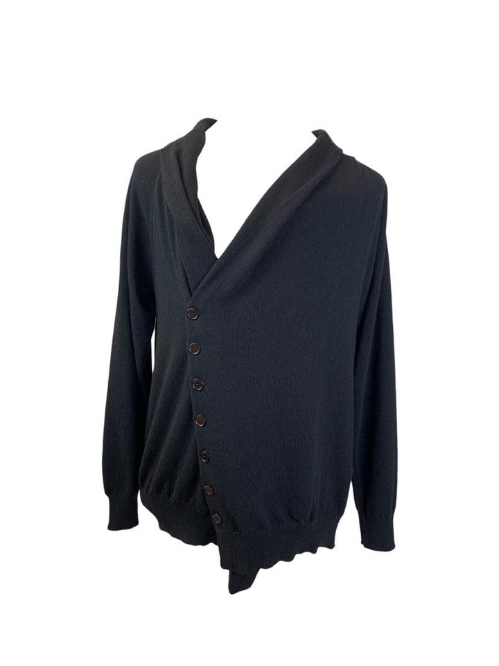 Alexander Mcqueen Size L Men's Asymmetrical Button Cardigan