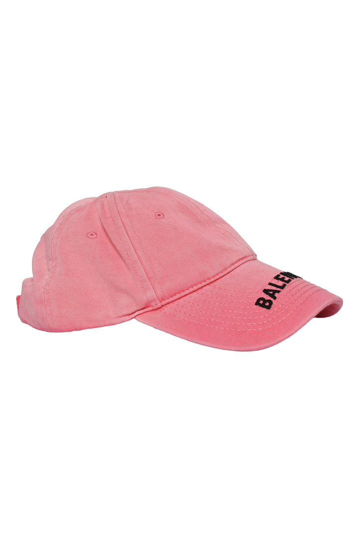 Balenciaga Size L Washed Denim Embroidered Logo Ball Cap
