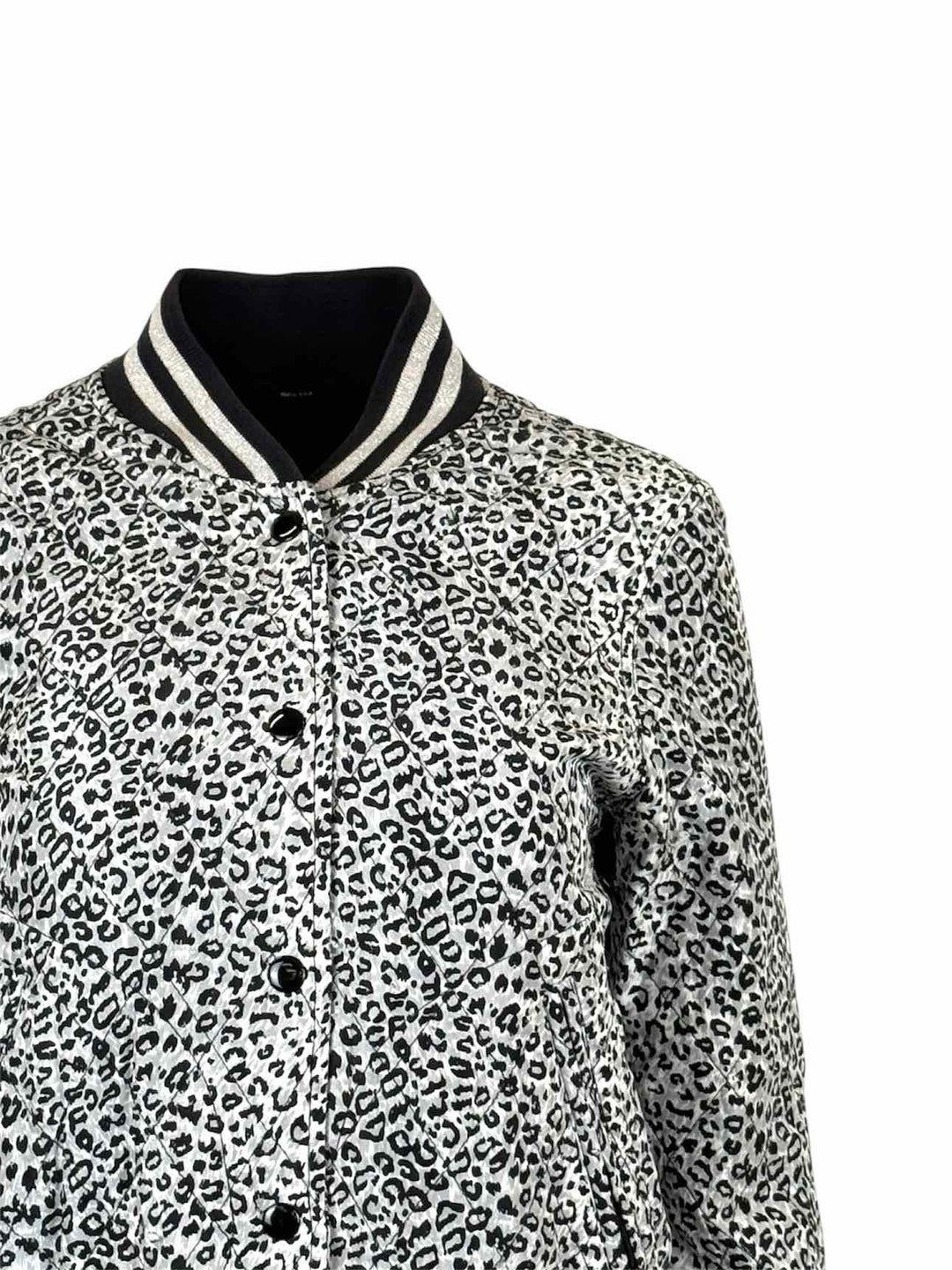 R13 Size M Quilted Leopard Print Jacket