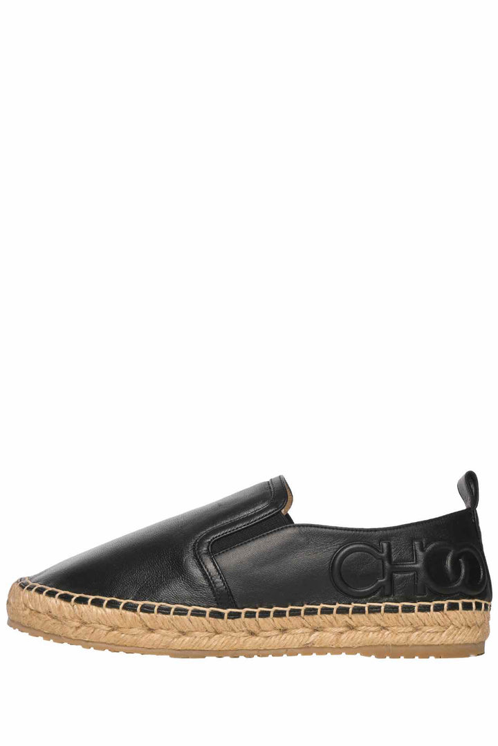 Jimmy Choo Size 36.5 Lichi Soft Leather Espadrille Flats