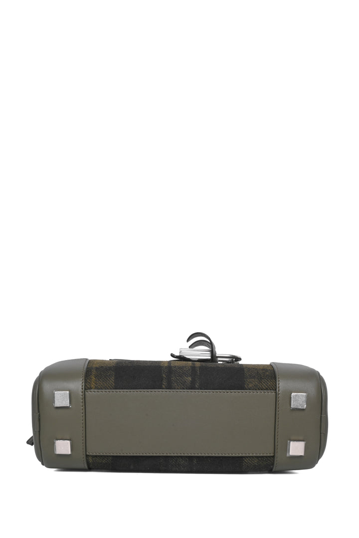 Loewe 2025 Amazona 23 Tartan Shoulder Bag