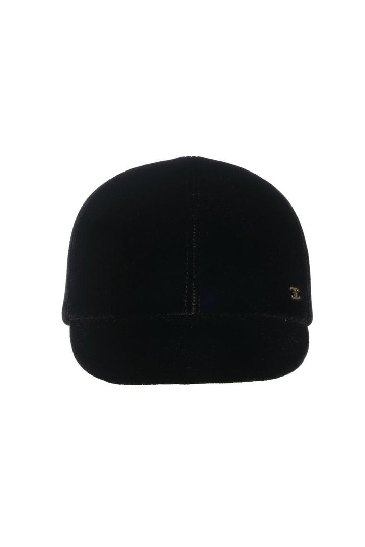Chanel Size S Velvet CC Riding Cap