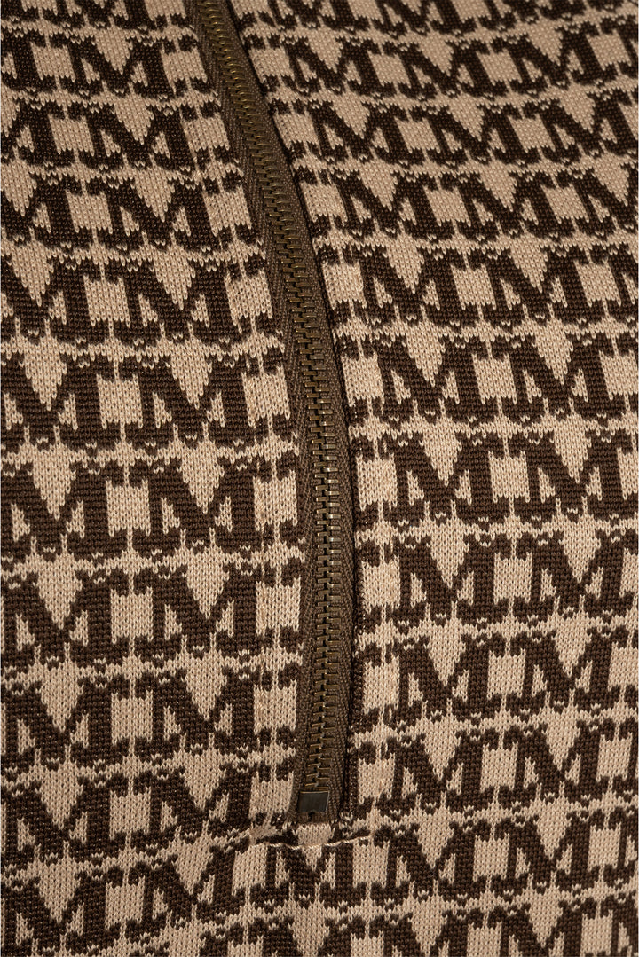 Max Mara Size 8 Monogram Cotton Dress