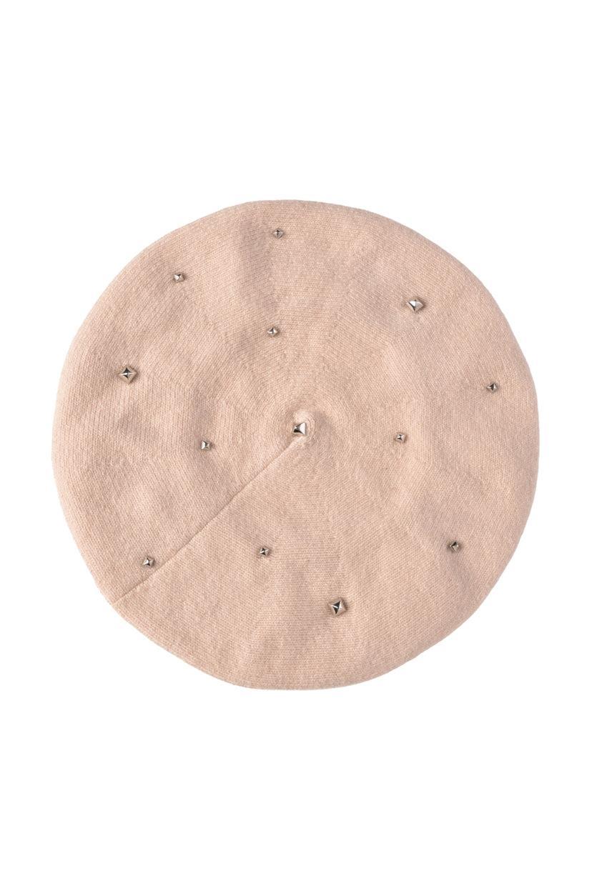 Hermes Size L Cashmere Studded Darling Beret