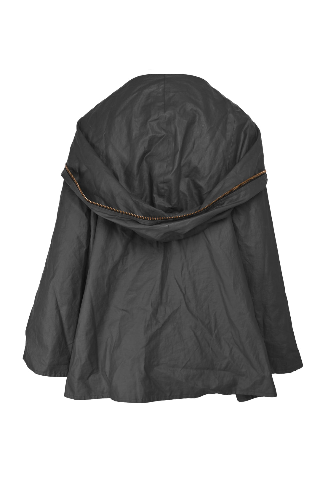 Smythe Size OS Asymmetrical Zip Rain Coat