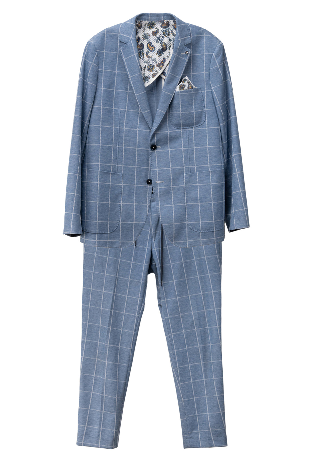 Blue Industry Size 44 Men's Single Breasted Blazer & Pant Suit