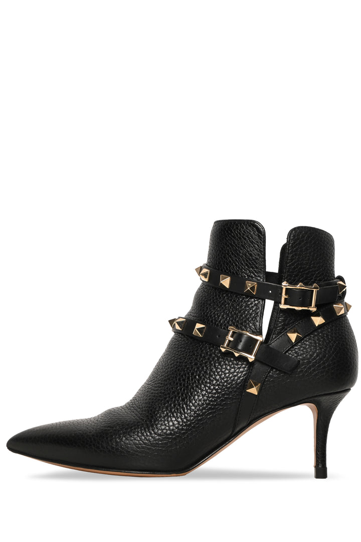 Valentino Size 35.5 Rockstud Pointed-Toe Ankle Boots