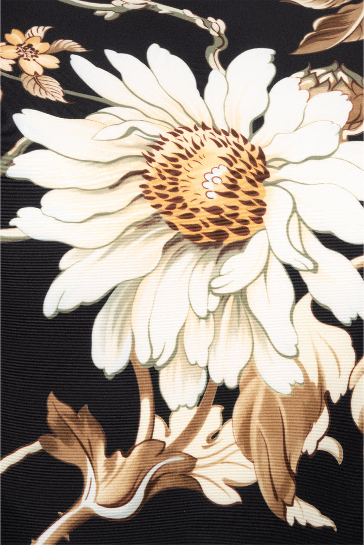 Oscar De La Renta Size 10 Floral Midi Dress