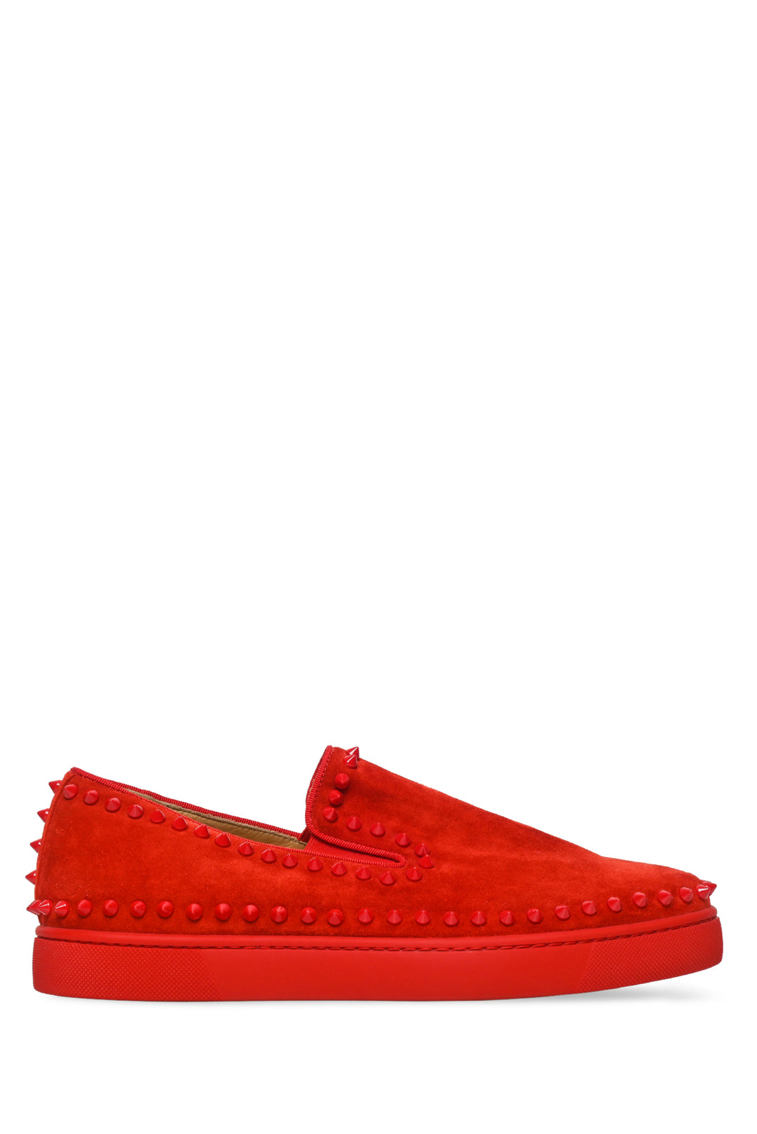 Mens Shoe Size 41.5 Christian Louboutin Men's Pik Boat Suede Sneakers