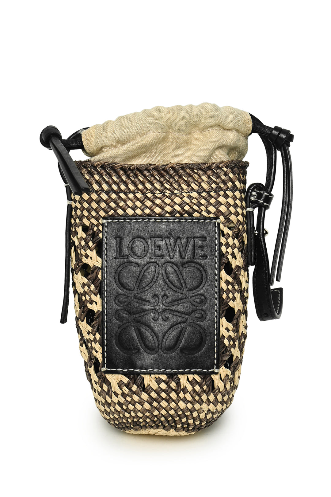 Loewe Paula's Ibiza Straw Cylinder Pocket Bag