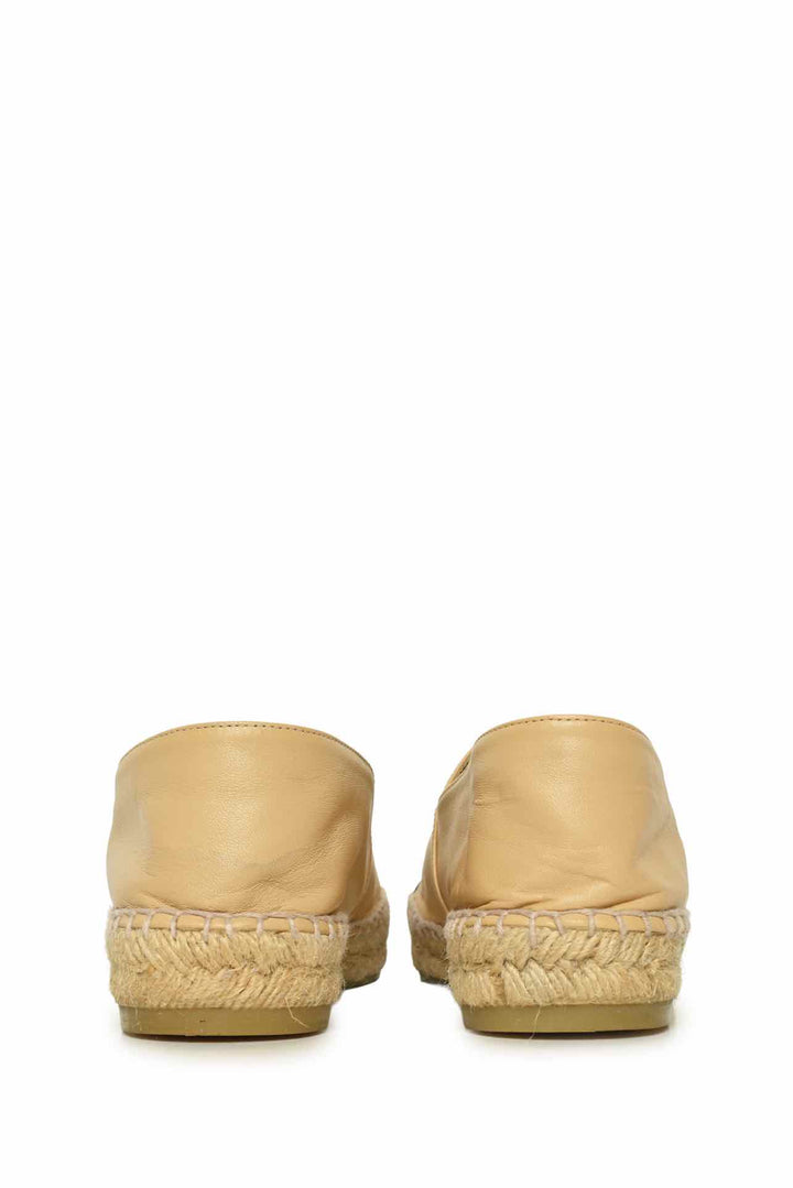 Chanel Size 37 Lambskin CC Espadrille Flats