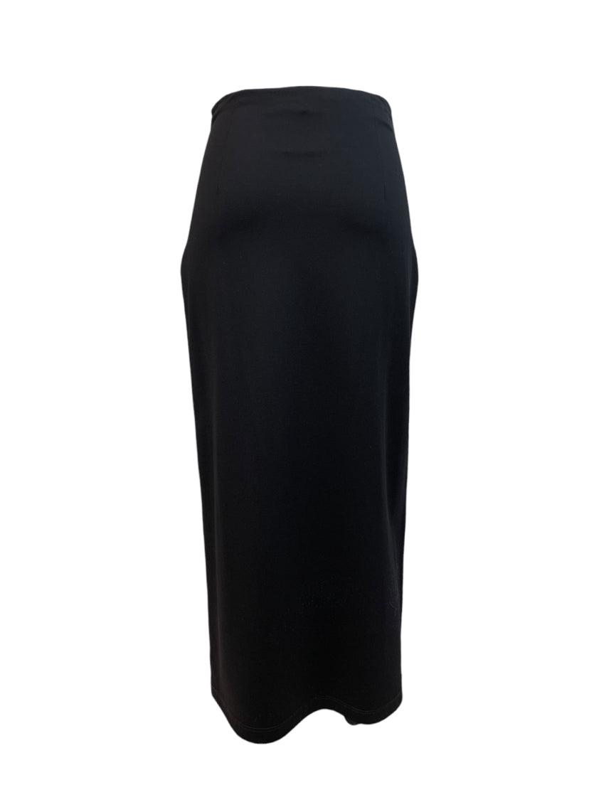 Miu Miu Size 40 2023 Logo Pencil Midi Skirt