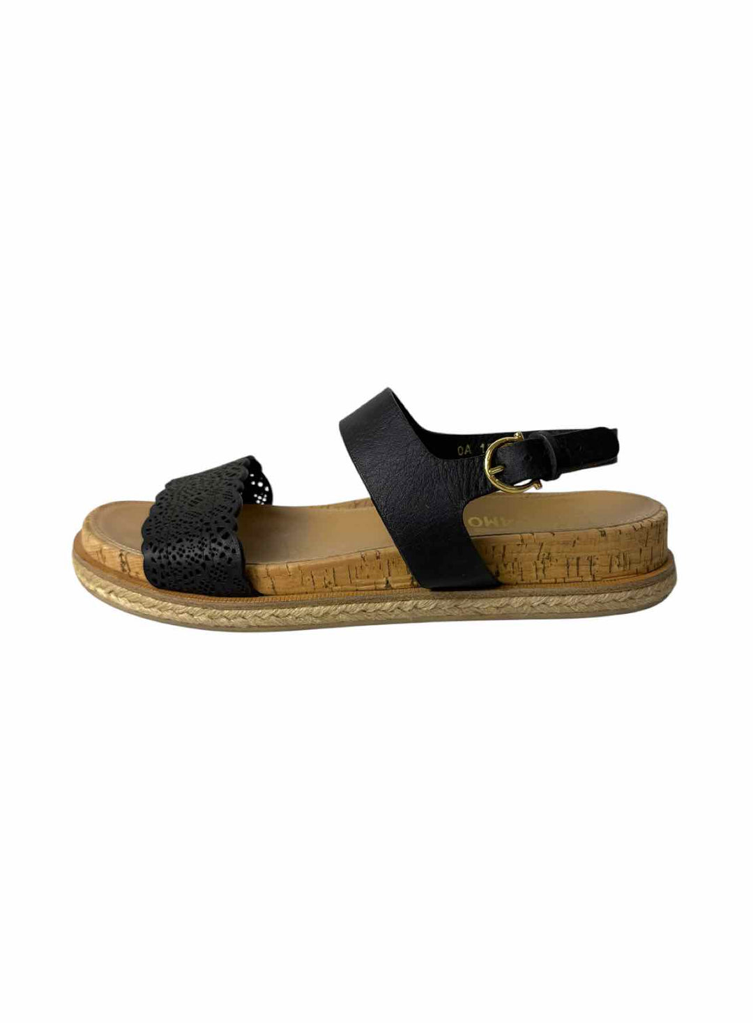 Ferragamo Size 8.5 Cut Out Leather Sandals