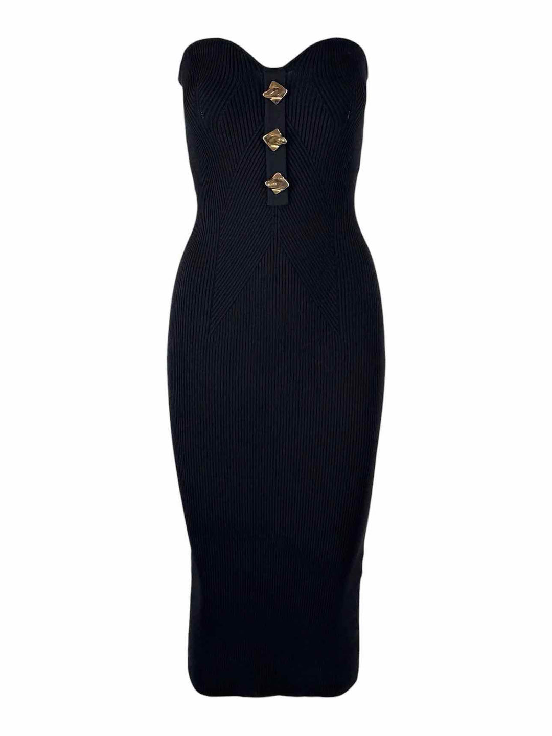 Self Portrait Size S Knit Ribbed Midi Dress