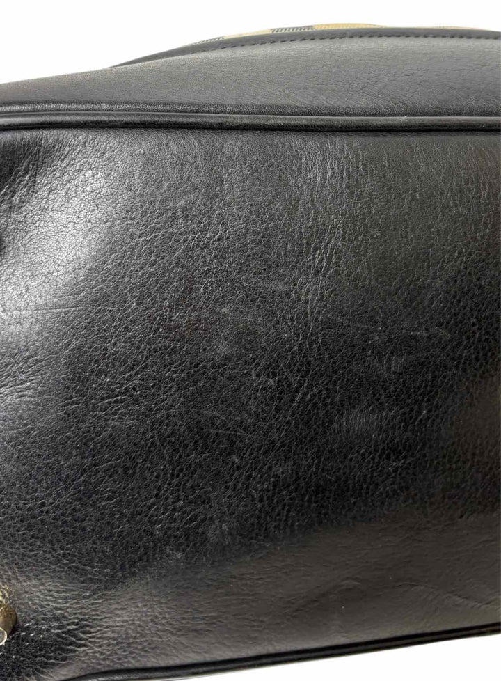 Burberry Quilted House Check fabric and Leather  Purse