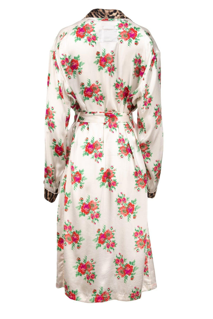 R13 Size XS Floral Smoking Robe