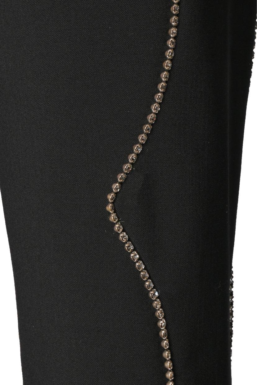 Area Size 4 Crystal Embellished Wool Pants