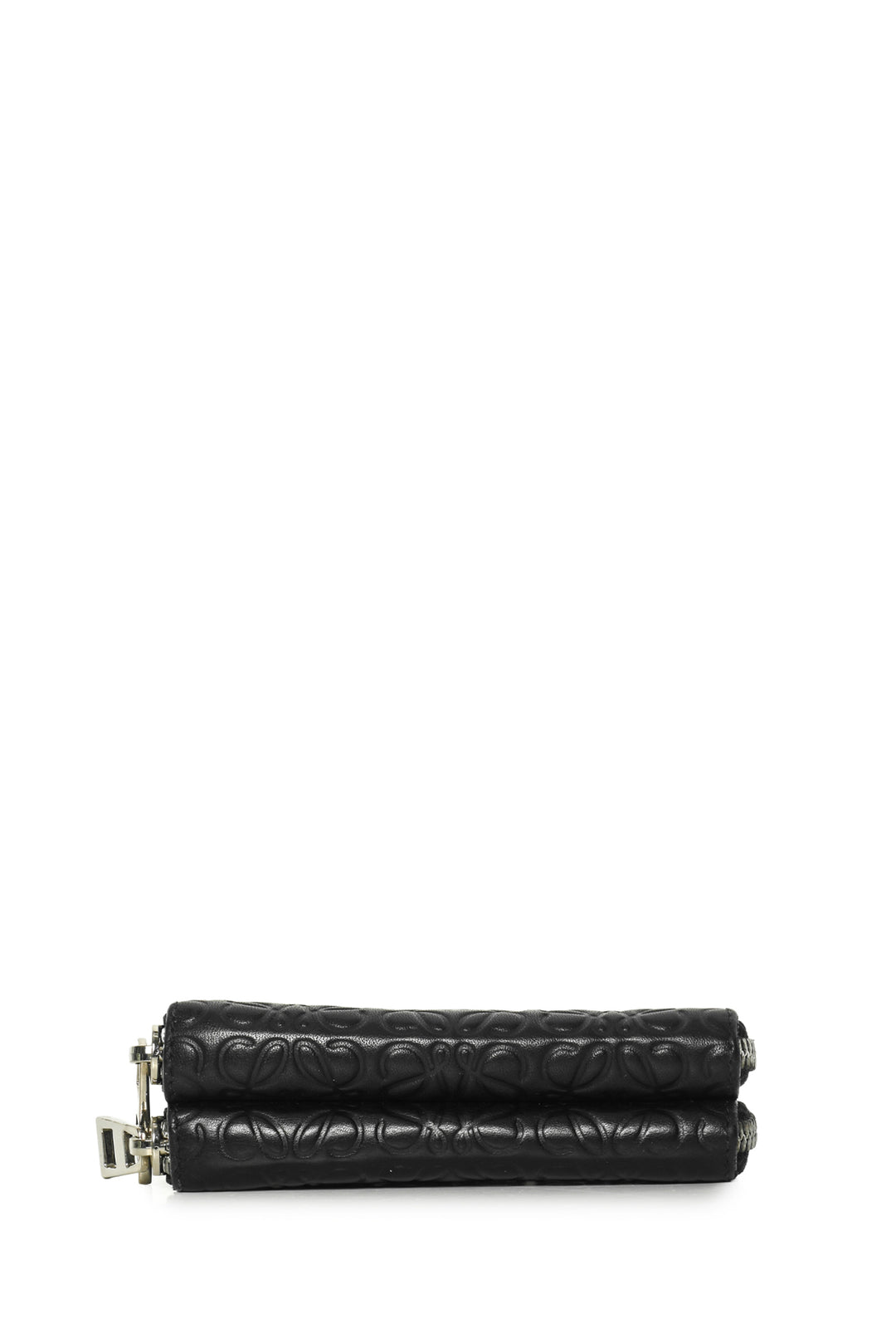 Loewe Repeat Embossed Calfskin Double Zipper Compact  Wallet